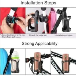 Porte-bouteilles D'eau, Rotation à 360 Degrés Pour Boissons, Porte-gobelets Pour Vélos, VTT, Poussettes Et Fauteuils Roulants -Promos Matériel Boutique 100109762 4