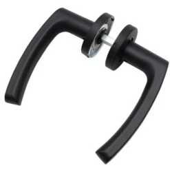 Paire De Béquilles Pour Porte, Carré 8mm, 1 Portée, Noir