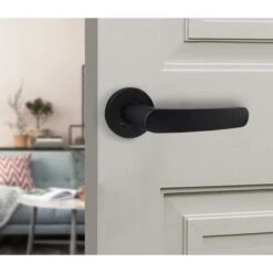 Paire De Béquilles Pour Porte, Carré 8mm, 1 Portée, Noir -Promos Matériel Boutique 100266554 3