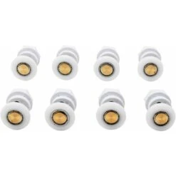 Roulettes De Douche Roue Pour Porte De Douche Roulettes Coulissantes Rouleaux De Porte De Douche Laiton Cabine De Douche Porte A Roulette Roue De Porte Poulies Accessoire Matériel Outil 4PCS -Promos Matériel Boutique 100266686 3