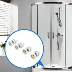 Roulettes De Douche Roue Pour Porte De Douche Roulettes Coulissantes Rouleaux De Porte De Douche Laiton Cabine De Douche Porte A Roulette Roue De Porte Poulies Accessoire Matériel Outil 4PCS -Promos Matériel Boutique 100266686 4