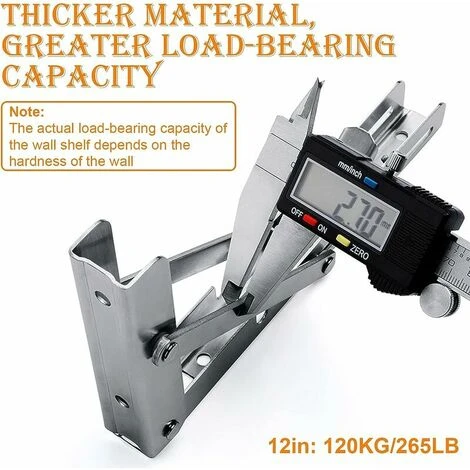 Équerre Pliante 300 Mm,Supports D' Étagères Pliants Charge Maximale 120kg,Support Console Pliable En Acier Inoxydable,Equerre Pour Etagere Murale(2Pcs) 2 Équerre Pliante 300 Mm,Supports D' Étagères Pliants Charge Maximale 120kg,Support Console Pliable En Acier Inoxydable,Equerre Pour Etagere Murale(2Pcs) – Image 2