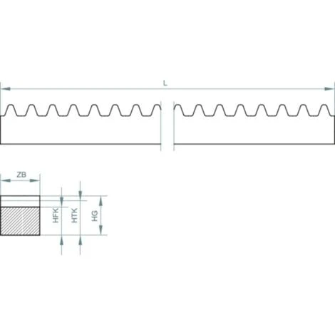 Reely Crémaillère En Polyacétal Type De Module: 1.0 (L X L X H) 250 X 9 X 9 Mm 2 Reely Crémaillère En Polyacétal Type De Module: 1.0 (L X L X H) 250 X 9 X 9 Mm – Image 2