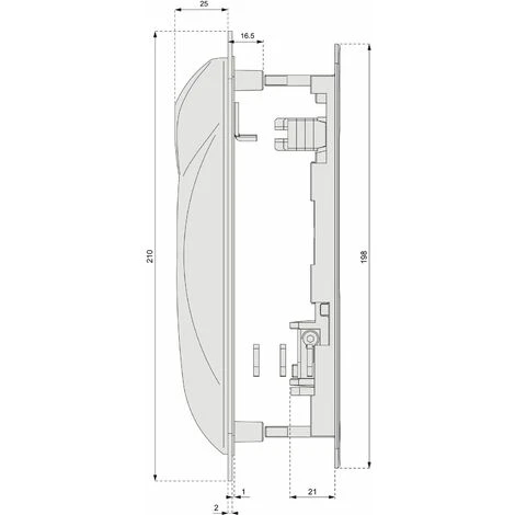 Fermeture Encastrée Double à Crochet SILENE Noir RAL9005 - LA CROISEE DS - DS8299-013 2 Fermeture Encastrée Double à Crochet SILENE Noir RAL9005 - LA CROISEE DS - DS8299-013 – Image 2