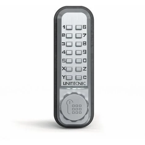 Verrou à Code Mécanique Avec Pêne Dormant En Applique - Ouverture Par Code - Unitecnic 1 Verrou à Code Mécanique Avec Pêne Dormant En Applique - Ouverture Par Code - Unitecnic