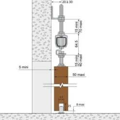 Système Coulissant SLID'UP 2000 Pour 1 Porte Extérieure 50 Mm Max - Rail 1,95 M Acier Galvanisé - 80 Kg -Promos Matériel Boutique 12203407 5