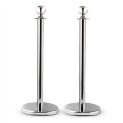 Silver Gate Poteaux De Guidage 2 Poteaux 1 Argenté/rouge -Promos Matériel Boutique 12990484 3