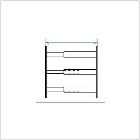 Mottez Barreau Télescopique - 3 Barreaux 55 à 103cm - Noir 1 Mottez Barreau Télescopique - 3 Barreaux 55 à 103cm - Noir