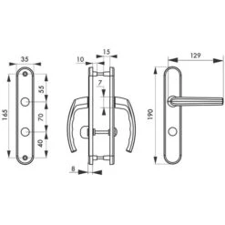 THIRARD - Ensemble De Poignées Pour Salle De Bain/toilette Sultane à Condamnation, Carré 7mm, Entr'axes 165mm, Blanc 5 THIRARD - Ensemble De Poignées Pour Salle De Bain/toilette Sultane à Condamnation, Carré 7mm, Entr'axes 165mm, Blanc -Promos Matériel Boutique 13422920 3