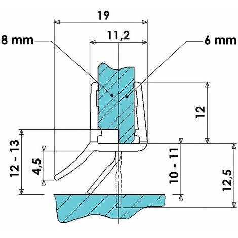 Joint D'étanchéité Bi-dureté Translucide Rejet D'eau - Pour Verre D'épaisseur : 6 à 8 Mm - ADLER 3 Joint D'étanchéité Bi-dureté Translucide Rejet D'eau - Pour Verre D'épaisseur : 6 à 8 Mm - ADLER – Image 3