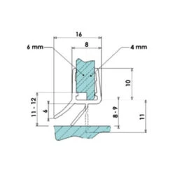 Joint D'étanchéité Bi-dureté Translucide Rejet D'eau - Pour Verre D'épaisseur : 6 à 8 Mm - ADLER 7 Joint D'étanchéité Bi-dureté Translucide Rejet D'eau - Pour Verre D'épaisseur : 6 à 8 Mm - ADLER -Promos Matériel Boutique 13477570 4