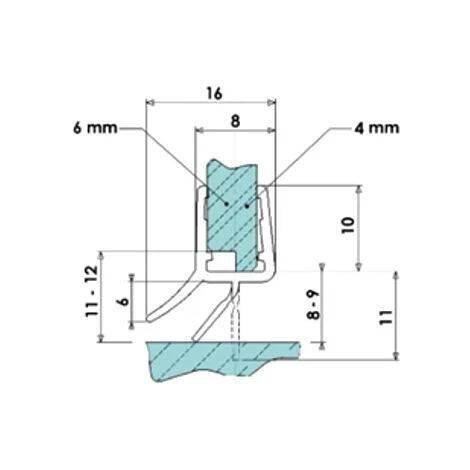 Joint D'étanchéité Bi-dureté Translucide Rejet D'eau - Pour Verre D'épaisseur : 6 à 8 Mm - ADLER 4 Joint D'étanchéité Bi-dureté Translucide Rejet D'eau - Pour Verre D'épaisseur : 6 à 8 Mm - ADLER – Image 4