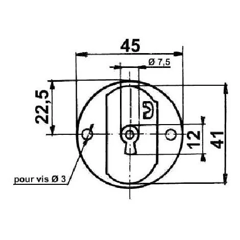 Serrure Ronde à Entailler - Axe : 22 Mm - Décor : Poli - SERFA 2 Serrure Ronde à Entailler - Axe : 22 Mm - Décor : Poli - SERFA – Image 2