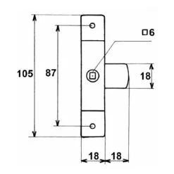 Batteuse En Applique - Hauteur : 80 Mm - Largeur : 15 Mm - ITAR -Promos Matériel Boutique 13484260 3