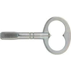 Clé Mâle Gdf - Matériau : Acier - Longueur : 81 Mm - Décor : Zingué - ITAR