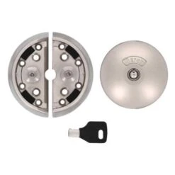 Lot De 2 Serrures Antivols/cadenas Fermeture Manuelle Pour Véhicule Utilitaire MERONI UFO -Promos Matériel Boutique 13510057 3