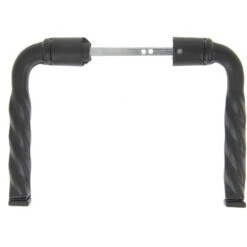 Ensemble Poignées Torsade En Acier Et Aluminium Noir