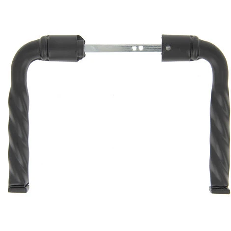 Ensemble Poignées Torsade En Acier Et Aluminium Noir 1 Ensemble Poignées Torsade En Acier Et Aluminium Noir