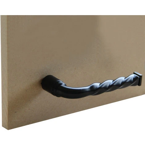 Ensemble Poignées Torsade En Acier Et Aluminium Noir 3 Ensemble Poignées Torsade En Acier Et Aluminium Noir – Image 3