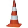 CÔNE PLASTIQUE NADIA SIGNALISATION PVC PIED CAOUTCHOUC 75 CM - 201602