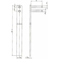 Tringle - Décor : Nickelé - Longueur : 800 Mm - OJMAR -Promos Matériel Boutique 14119819 3