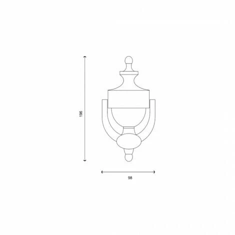 Heurtoir Victorien C - Finition Patiné 2 Heurtoir Victorien C - Finition Patiné – Image 2