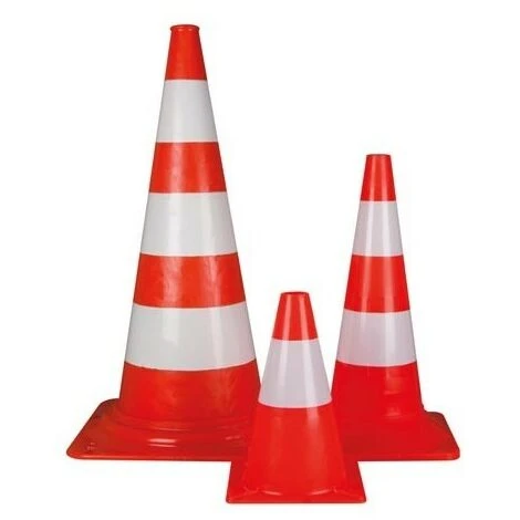 Perel CONE ROUGE/BLANC 50 Cm 1190-50 RI8965 2 Perel CONE ROUGE/BLANC 50 Cm 1190-50 RI8965 – Image 2