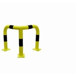 Arceau D'angle Jaune Et Noir VISO - 600 X 600 X 600 Mm - Ø76 Mm - BARA6066NJ