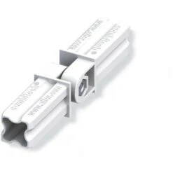 Connecteur Articulé Blanc 23.5mm 2 Embouts Pour Tube Alu Et Pvc