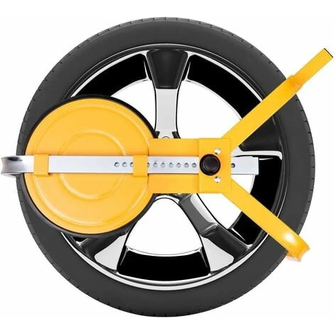 COSTWAY Antivol Roue Voiture, Sabot Roue Caravane Avec 2 Clés Pour Roue DE 13"-15" Voiture Antidémarrage 3 COSTWAY Antivol Roue Voiture, Sabot Roue Caravane Avec 2 Clés Pour Roue DE 13"-15" Voiture Antidémarrage – Image 3
