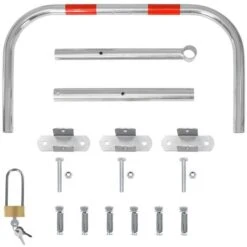 Barrière De Parking Rabattable Verrouillage De Stationnement Manuel Avec Clés -Promos Matériel Boutique 15937744 5