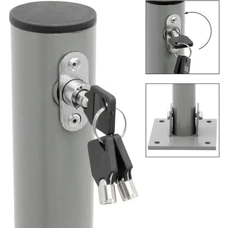 Barrière De Parking Rabattable Poteau De Stationnement Borne De Poste 67 Cm Rond 3 Barrière De Parking Rabattable Poteau De Stationnement Borne De Poste 67 Cm Rond – Image 3