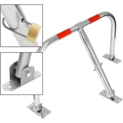 Set 4 Barrière De Parking Rabattable Verrouillage Stationnement Manuel Avec Clés -Promos Matériel Boutique 16032029 5