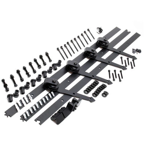 Système Pour Porte Coulissante Système Galandage Pour 2 Portes Rail De 366 Cm Jusqu’à 150 Kg 3 Système Pour Porte Coulissante Système Galandage Pour 2 Portes Rail De 366 Cm Jusqu’à 150 Kg – Image 3