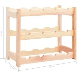 Casier à Bouteilles Pour 12 Bouteilles Pinède VidaXL -Promos Matériel Boutique 16335029 3