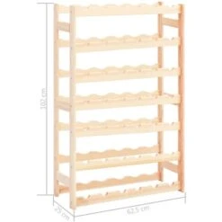 Casier à Bouteilles Pour 42 Bouteilles Pinède VidaXL -Promos Matériel Boutique 16335033 3