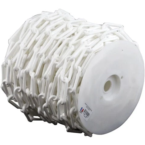 Chaîne Ø 8mm X 50m Blanc En Bobine - SIGNAL - 1180130 1 Chaîne Ø 8mm X 50m Blanc En Bobine - SIGNAL - 1180130