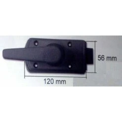 Serrure De Porte ZADI Noire Ouverture à Droite -Promos Matériel Boutique 17075808 3