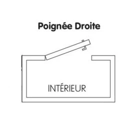 Serrure De Porte ZADI Noire Ouverture à Droite -Promos Matériel Boutique 17075808 5