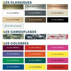 Plaque Boite Aux Lettres Personnalisée Adhésive Au Format 100x25mm - Beige Lettres Noires - 1 Ligne + Sticker Stop Pub -Promos Matériel Boutique 17348919 4