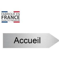 Panneau Flèche Directionnelle Personnalisable - Couleur Argent Brossé - Signalétique Intérieure / Extérieure -Promos Matériel Boutique 17351030 4