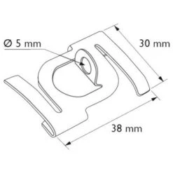 Lot De 10 Crochets, Attache-platines En Métal Pour Faux Plafond - Crochet De Fixation De Signalétique Pour Faux Plafond -Promos Matériel Boutique 17352501 4