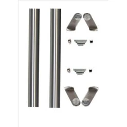 Poignées De Tirage " KLOSE Besser"- Bâton Maréchal : 2 Tubes De 1000 Mm / Inox 316 / Diam : 40 Mm + 4 Supports Oblique