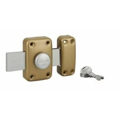 THIRARD - Verrou Pour Porte De Cave Et Garage Capital à Bouton Et Cylindre 30 Mm Pêne 160mm