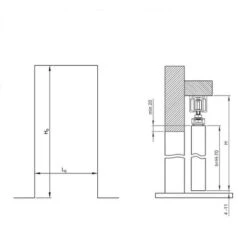 Système Coulissant SLID'UP 160 Pour 1 Porte Jusqu'à 1000 Mm - Rail 1,94 M - 60 Kg -Promos Matériel Boutique 18215441 5