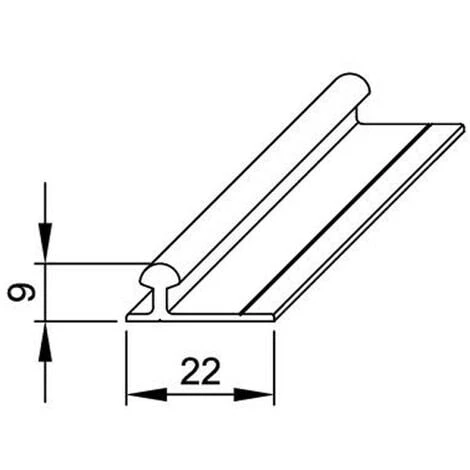 Rail En Aluminium De 1,94 M Pour SLID'UP 130 4 Rail En Aluminium De 1,94 M Pour SLID'UP 130 – Image 4