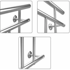 Balustrade De Balcon Français Acier Inoxydable 100-225cm Garde-corps Tiges 100 Cm -Promos Matériel Boutique 18475038 4