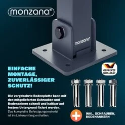 Poteau De Stationnement, De Parking, Barrière De Stationnement Pliable Avec Clés 1x -Promos Matériel Boutique 18476120 5