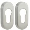 THIRARD - Paire De Rosaces Ovales Pour Cylindre, Inox