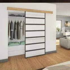 Système Coulissant SLID'UP 120 Pour 1 Porte De Placard - Rail 1,94 M - 45 Kg -Promos Matériel Boutique 18968850 3